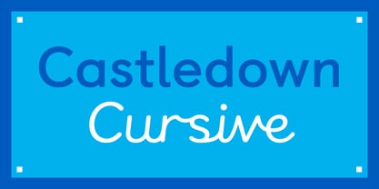 Castledown Cursive Font Poster 1